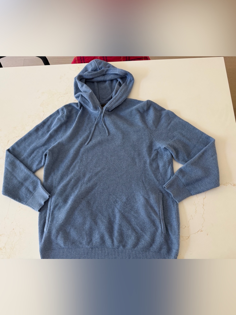 Mack Weldon Light Blue Crewneck Hoodie Sweater